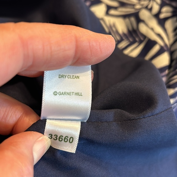 Garnet Hill Silk Midi Dress 3/4 Sleeve - Picture 9 of 10